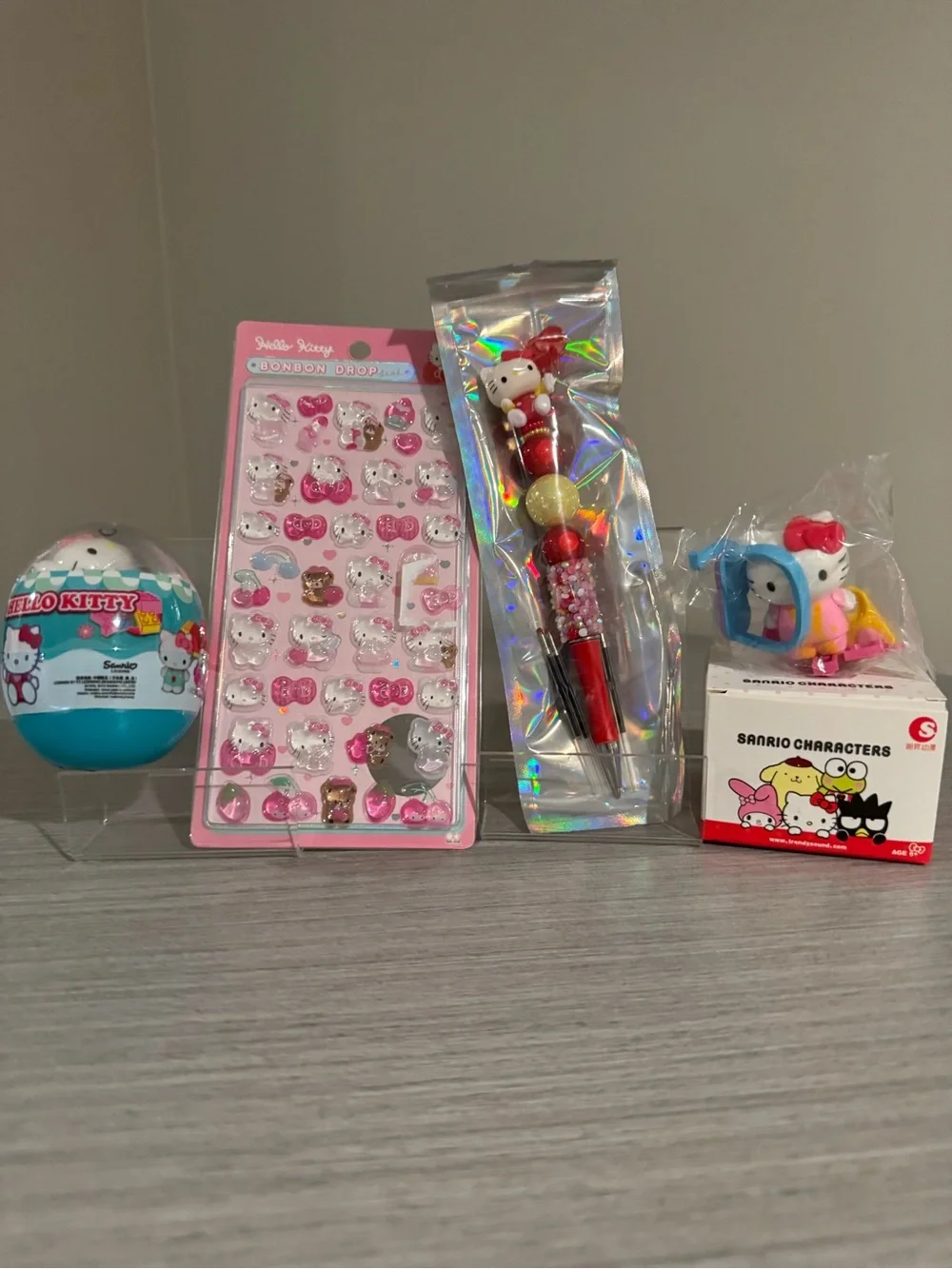 Sanrio Hello Kitty Pink & Red Sanrio Mini Toy and Accessory Set